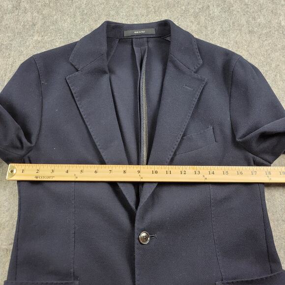 Todd Snyder Italian Knit Sportcoat Blazer size 36S Navy Blue Cotton NWT *Read* - Picture 5 of 16